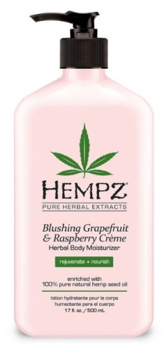 HEMPZ Blushing Grapefruit & Rasberry Creme увлажняющий крем для тела, 500 мл