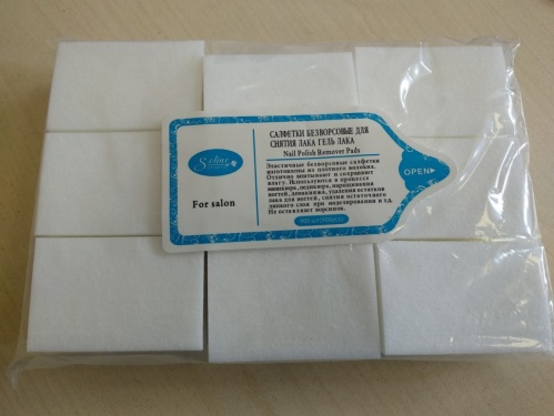 Салфетки  безворсовые(1000шт) мягкие, голубая упаковка